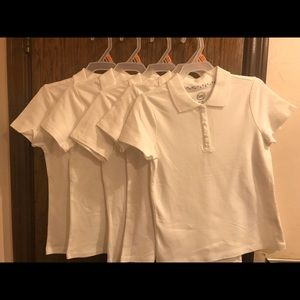 5 wonder nation girls size 7/8 or M Uniform polos